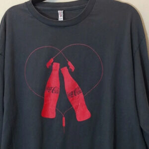 Allstyle Grey Long Sleeve T-Shirt Coca-Cola Design